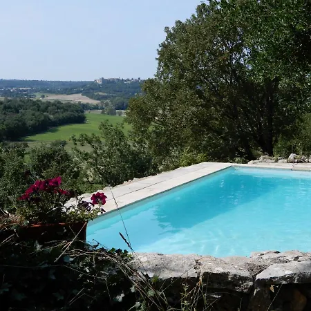 Villa Mas En Pierres Seches Avec Piscine à Lussan  Extérieur photo