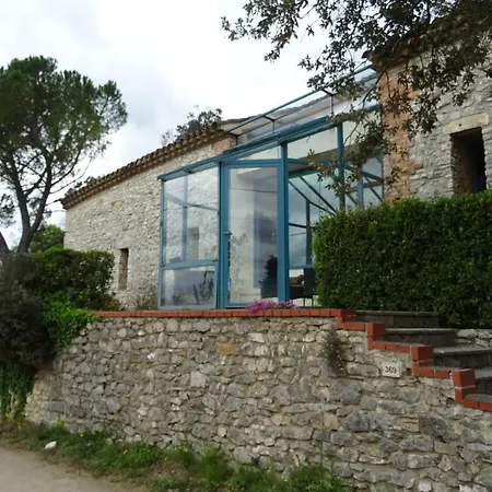 Villa Mas En Pierres Seches Avec Piscine à Lussan  Extérieur photo